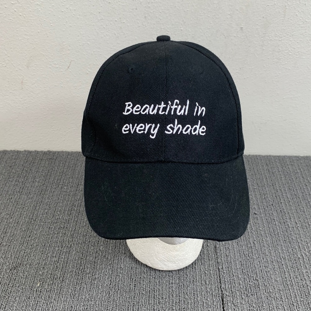 Beautiful in Every Shade Baseball Hat Womens Adjustable Black Charlotte Russe